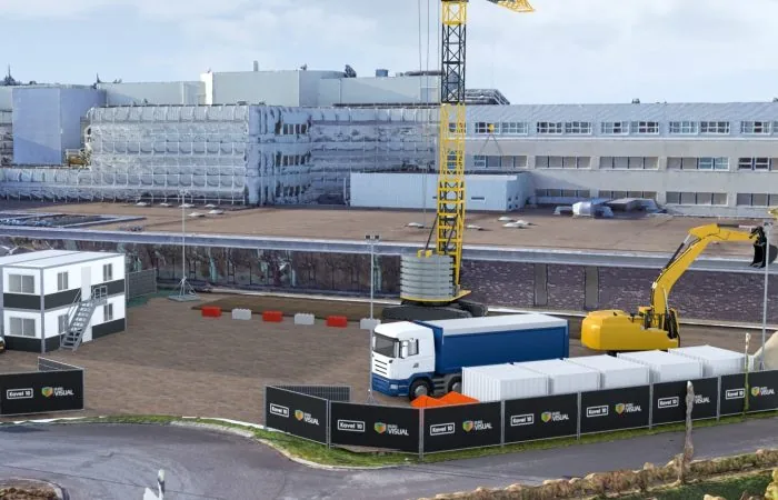 3D model van het MCL ziekenhuis — gebouwomgeving gemodelleerd voor herinrichtingsontwerp