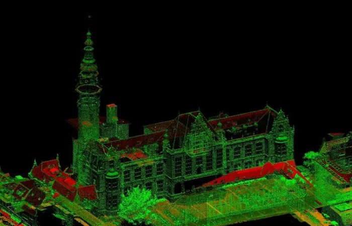 LiDAR puntenwolk classificatie — vegetatie, gebouwen en maaiveld inzichtelijk voor dijkversterking en wateranalyse