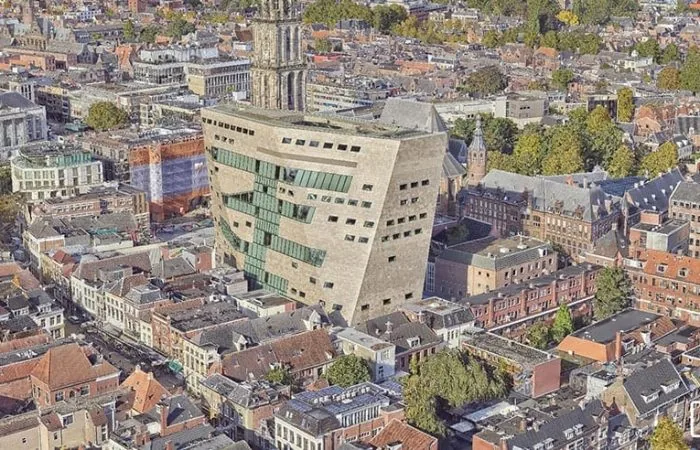 3D stadsmodel vogelvluchtperspectief — landsdekkend 3D model van Nederlandse stad beschikbaar via Vision 10 viewer