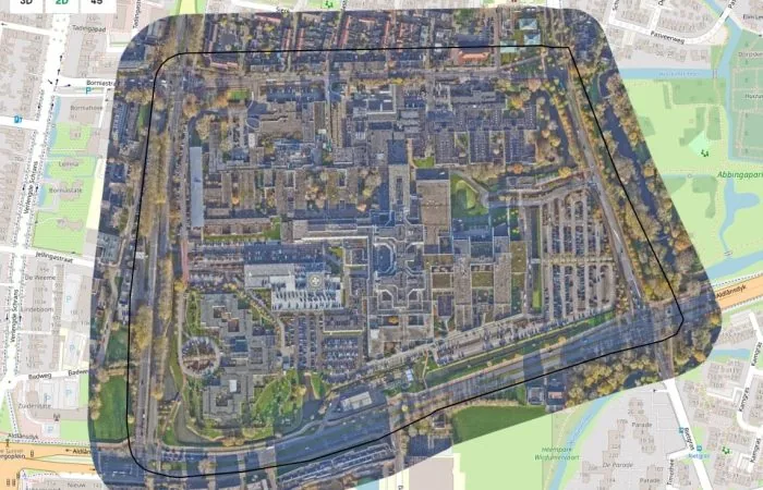 MCL Leeuwarden — 2D bovenaanzicht in Vision 10 viewer
